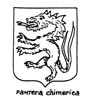 Bild des heraldischen Begriffs: Pantera chimerica